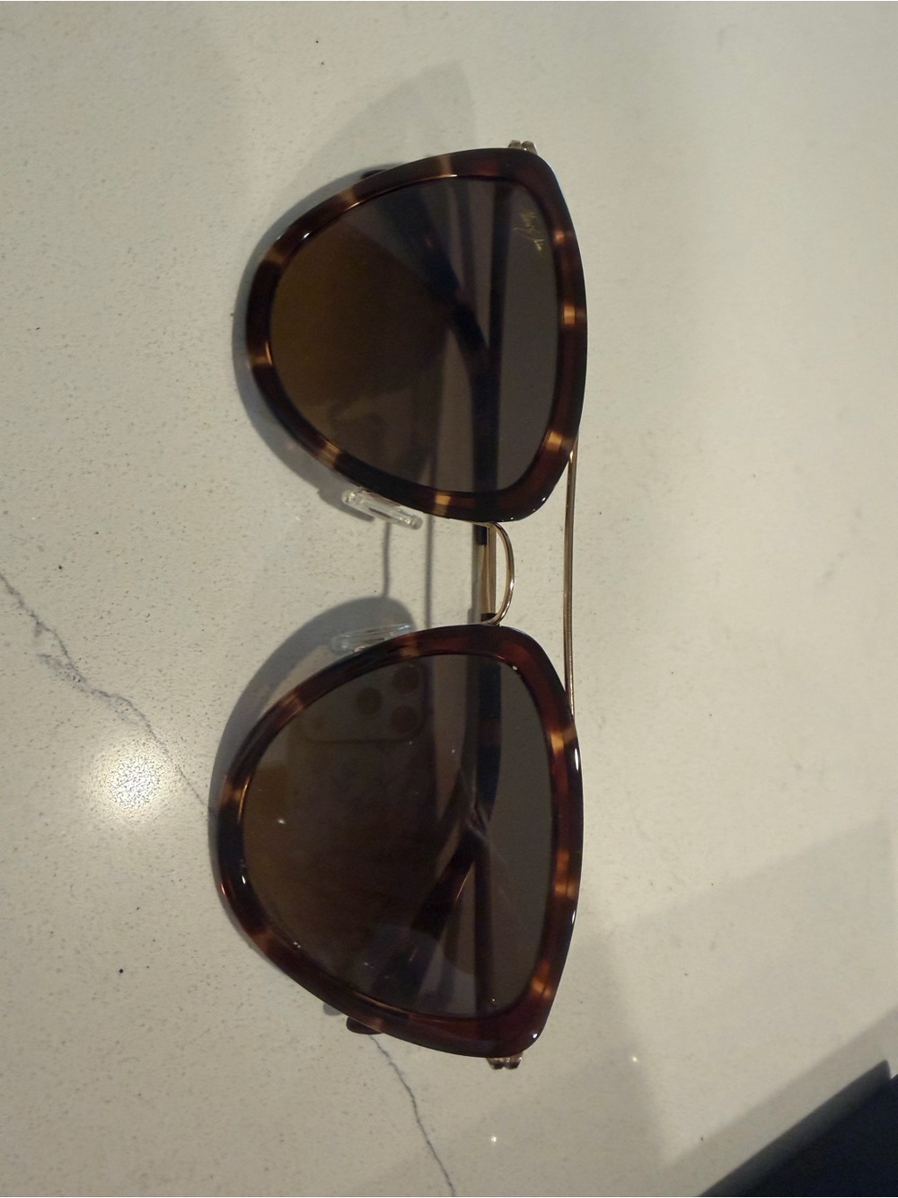 Maui Jim Tortoiseshell Frame Sunglasses with Brown Lenses